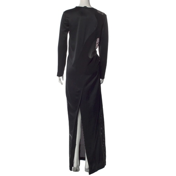 AUTH Alexander Wang Long Silky Dress Gown Black - Picture 3 of 8
